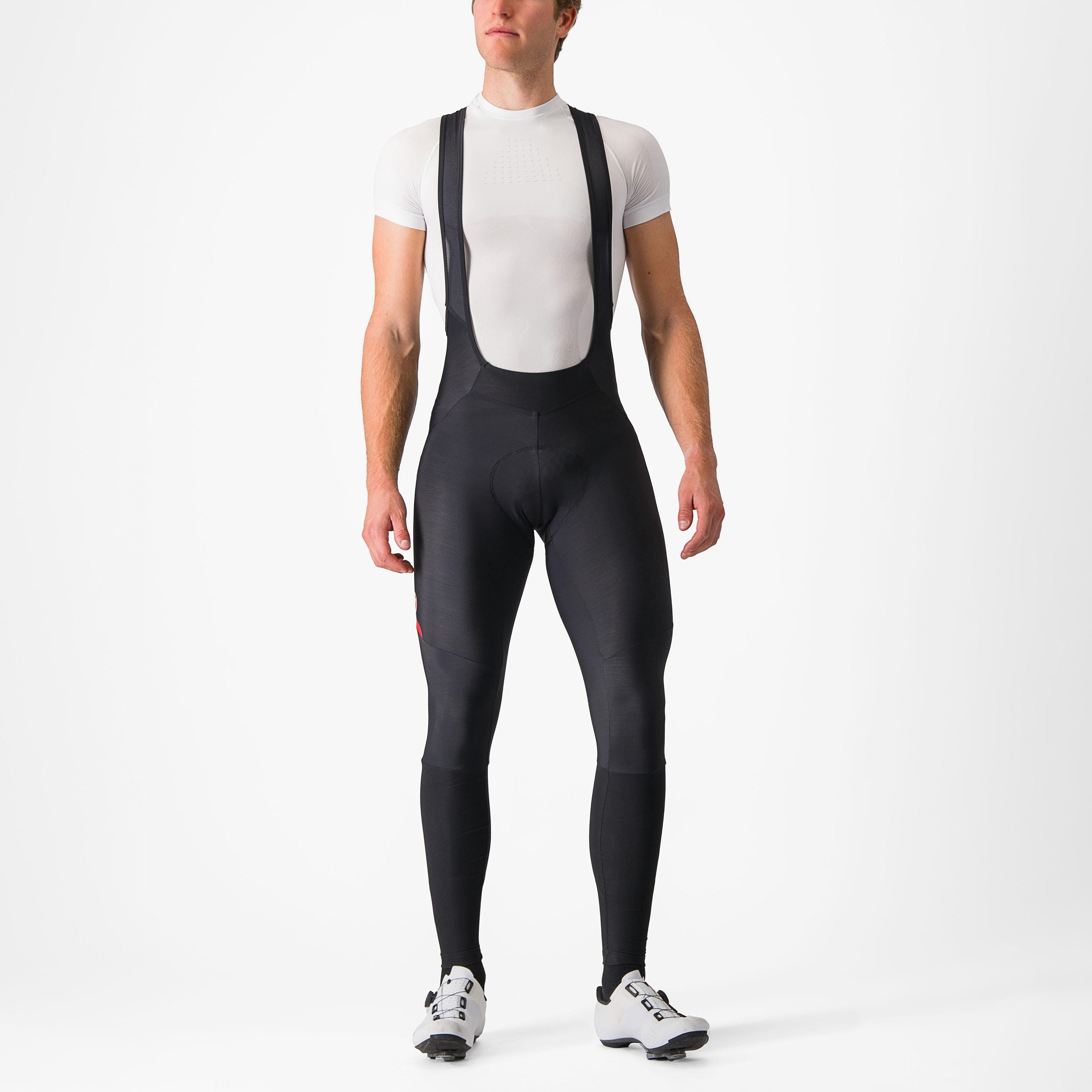 Castelli Mサイズ ビブタイツ ブラック/ホワイト 男性用サイクリングタイツ VELOCISSIMO 5 BIBTIGHT - Castelli Cycling