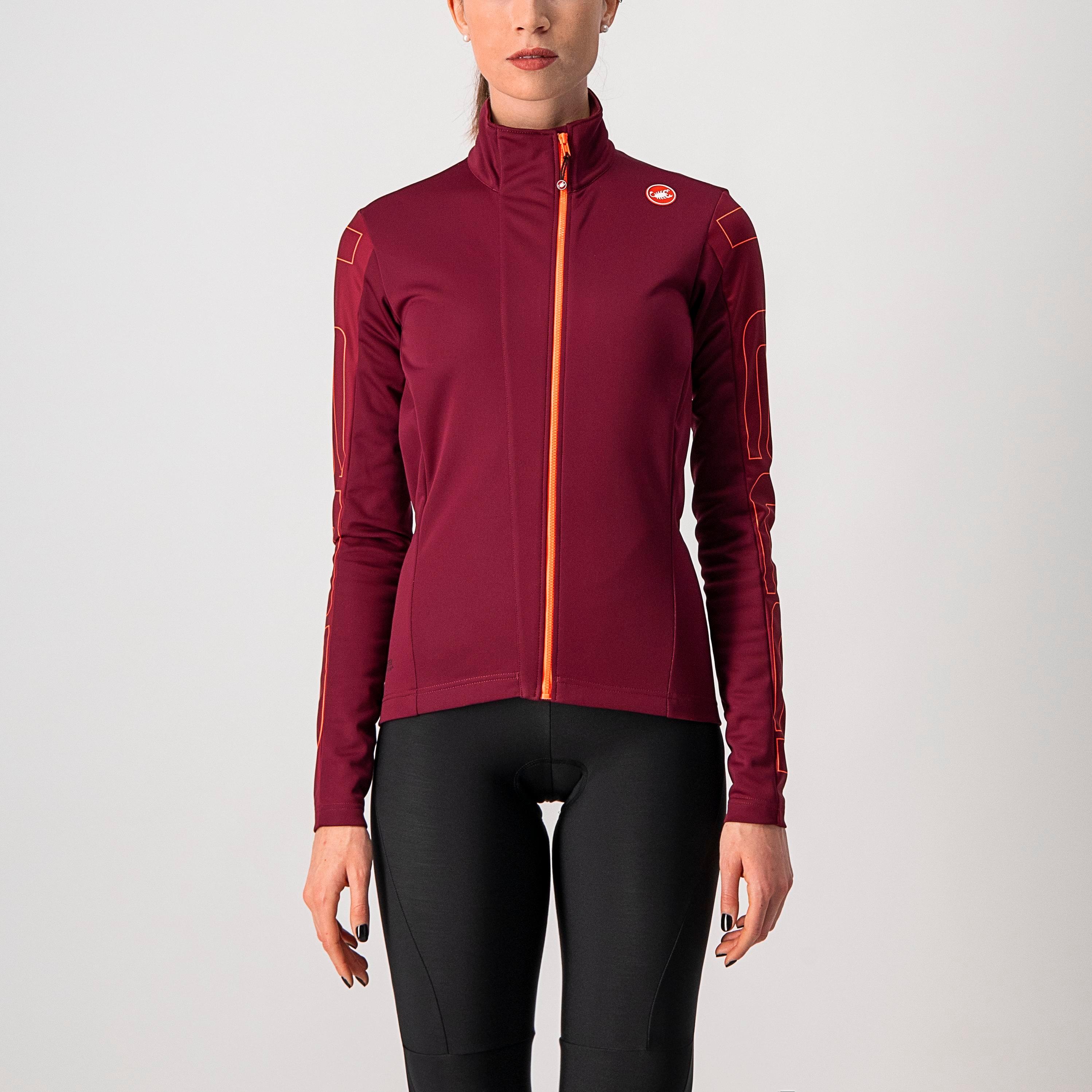 Transition w jacket - bordeaux/brilliant pink - castelli