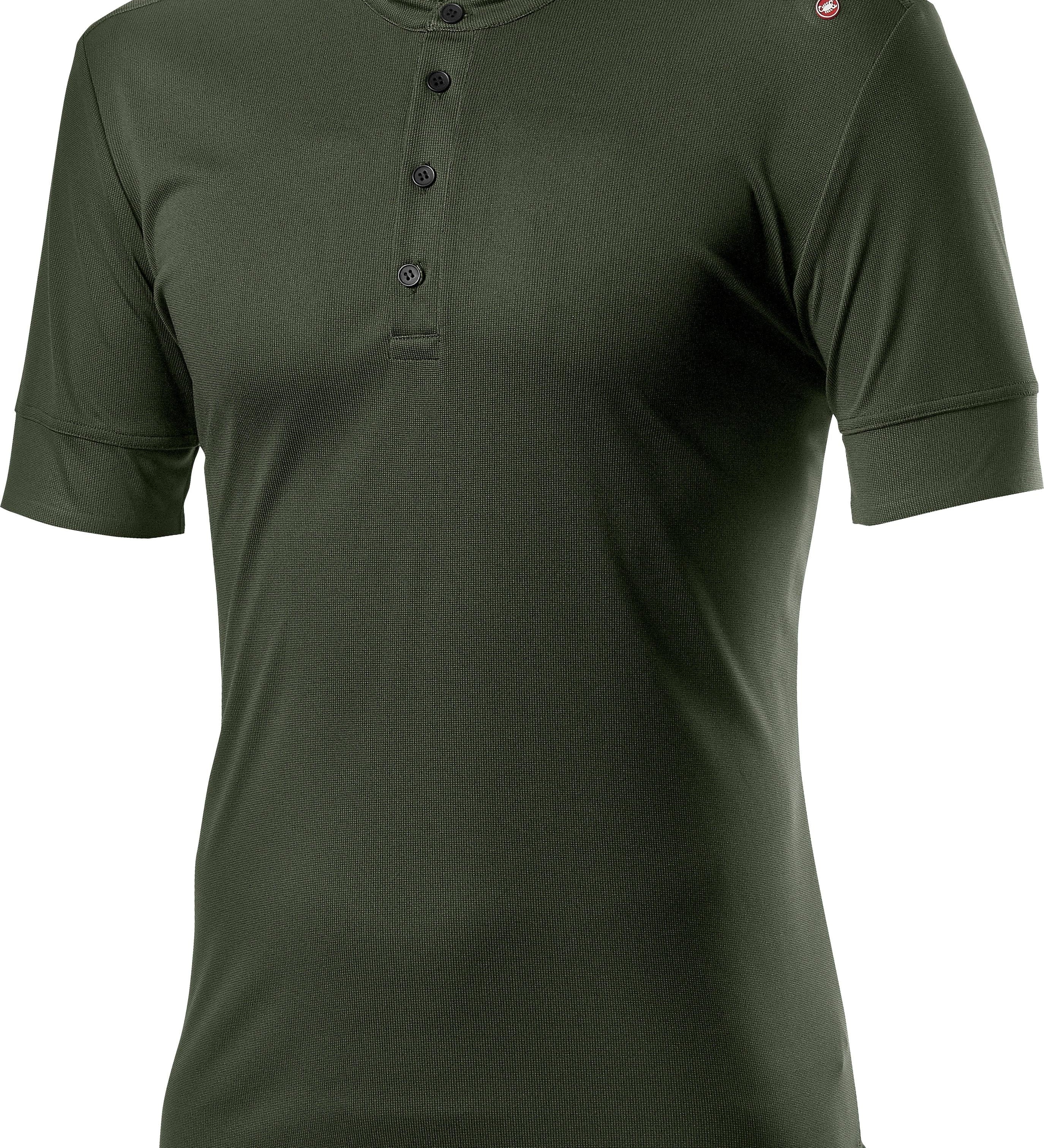 Tech polo - military green - castelli