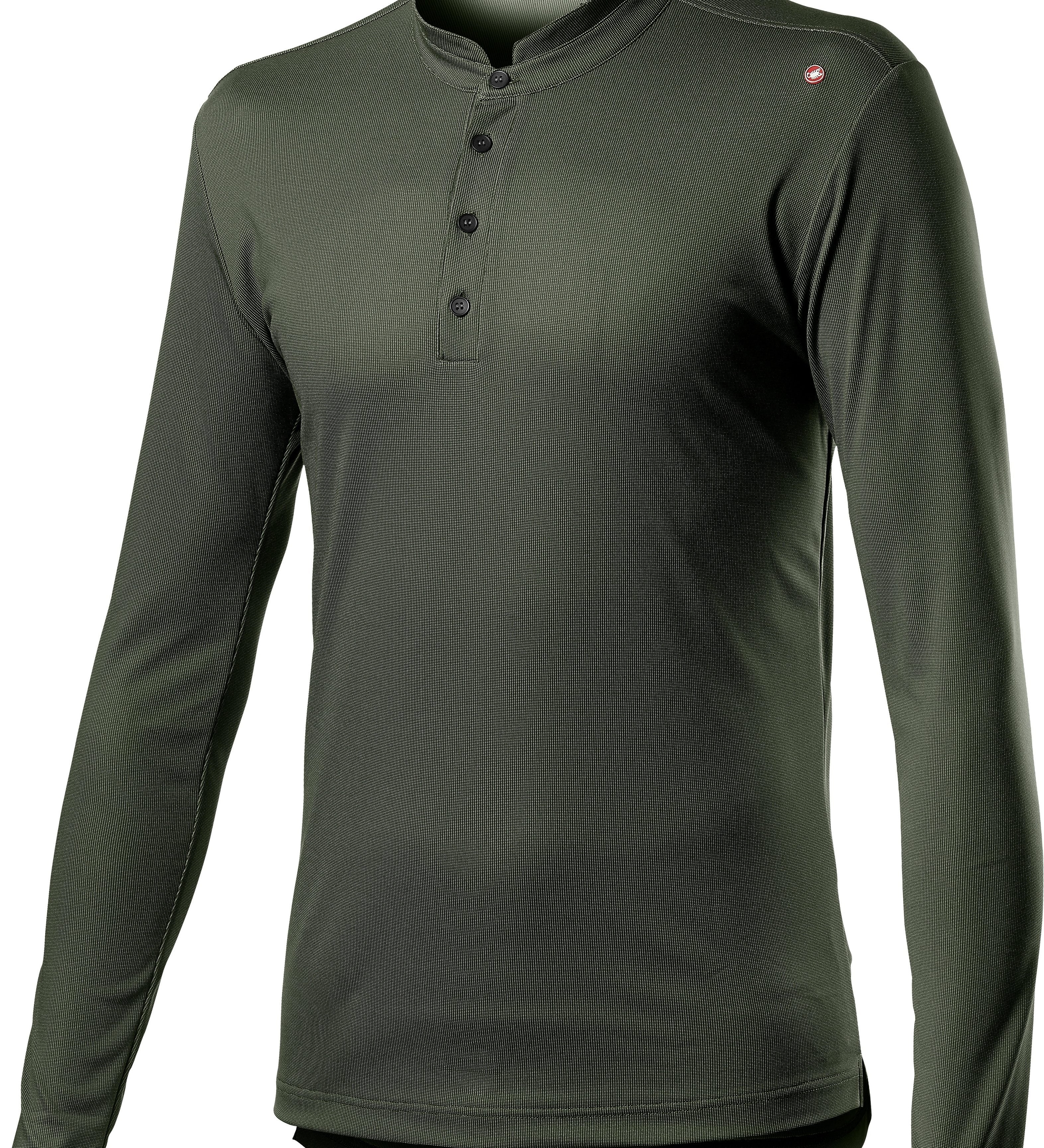 Tech henley ls - military green - castelli