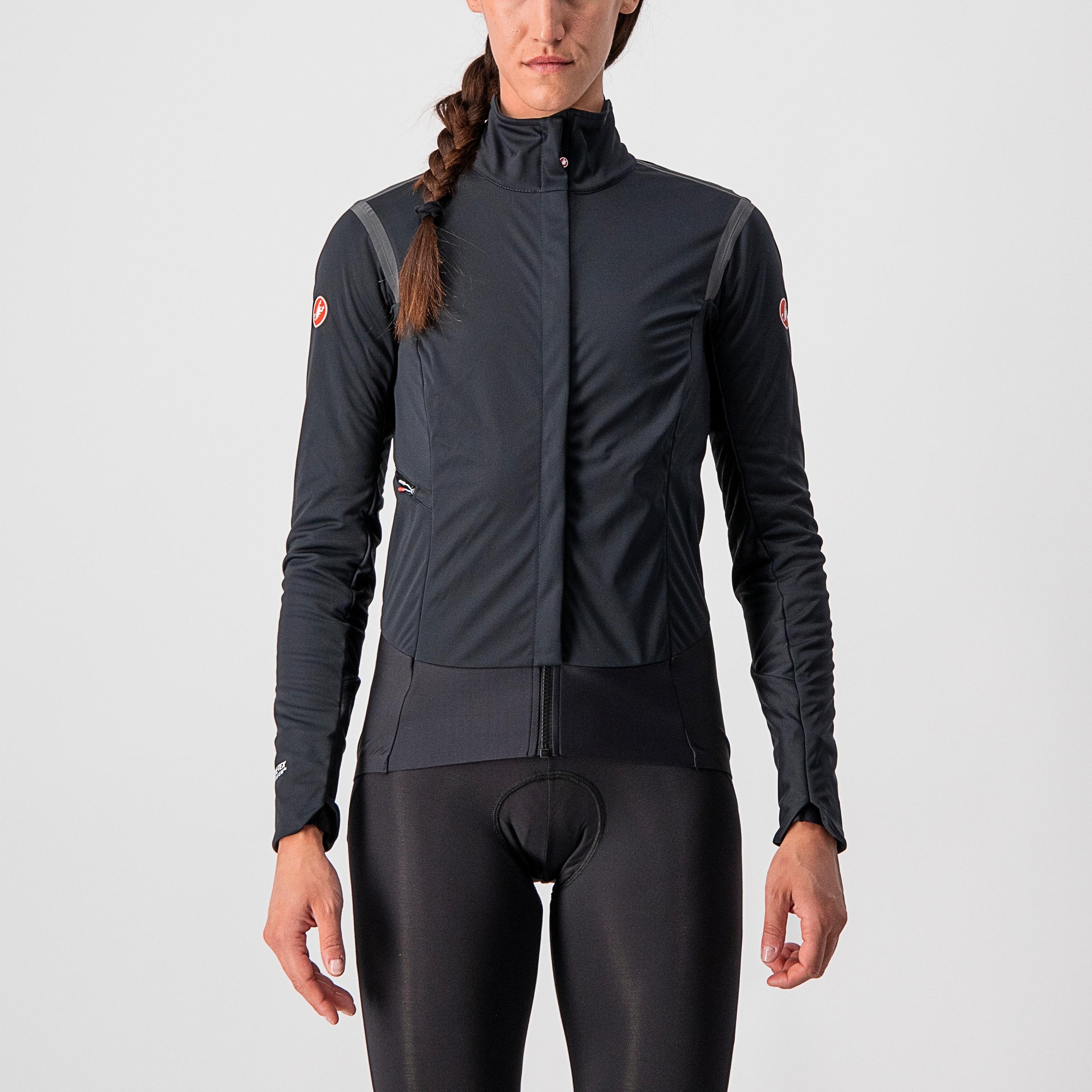 Alpha ros 2 w jacket - light black/black reflex-brill - castelli