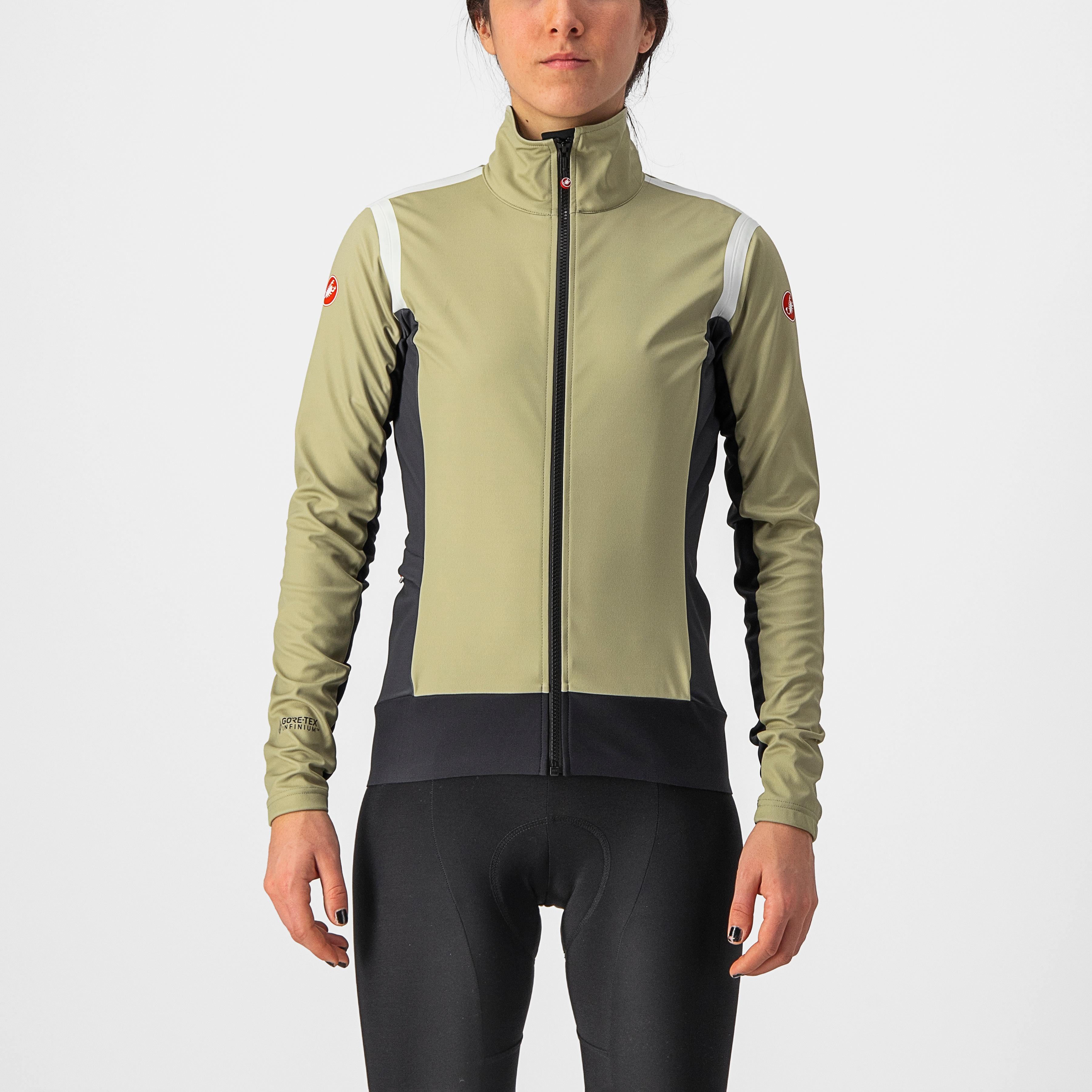 Alpha ros 2 w light jacket - green tea/dark gray-white - castelli