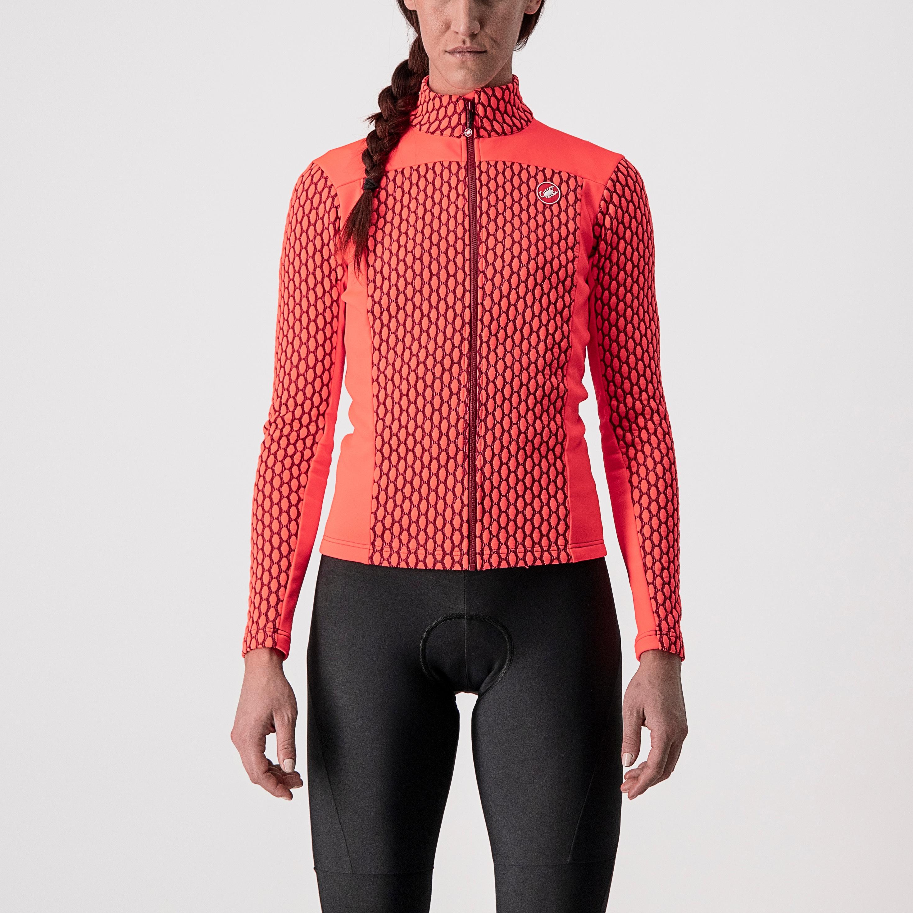 Sfida 2 jersey fz - brilliant pink/bordeaux - castelli