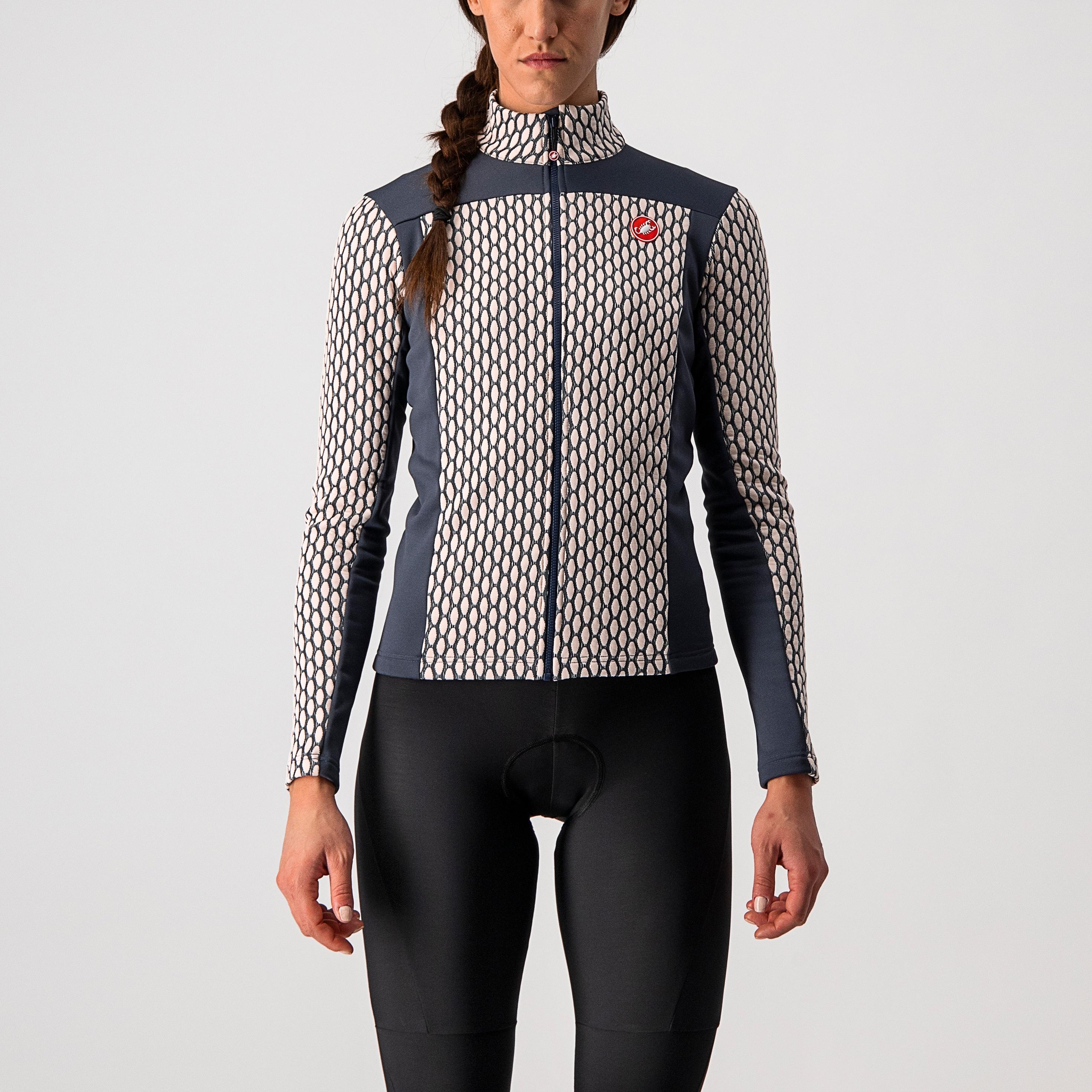 Sfida 2 jersey fz - soft pink/dark steel blue - castelli