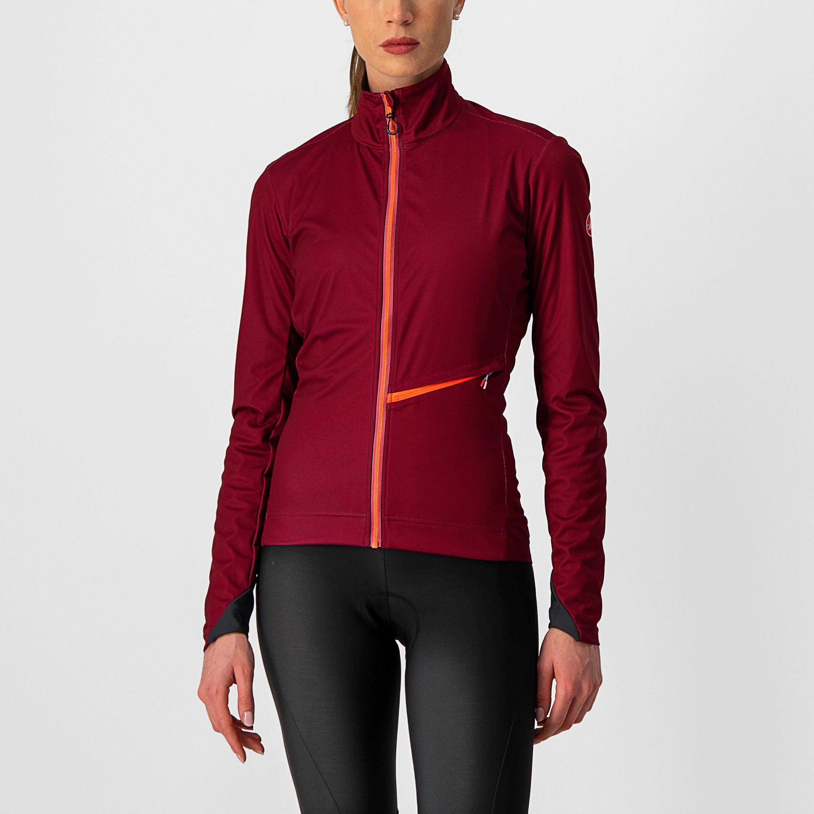 Go w jacket - bordeaux/brilliant pink - castelli