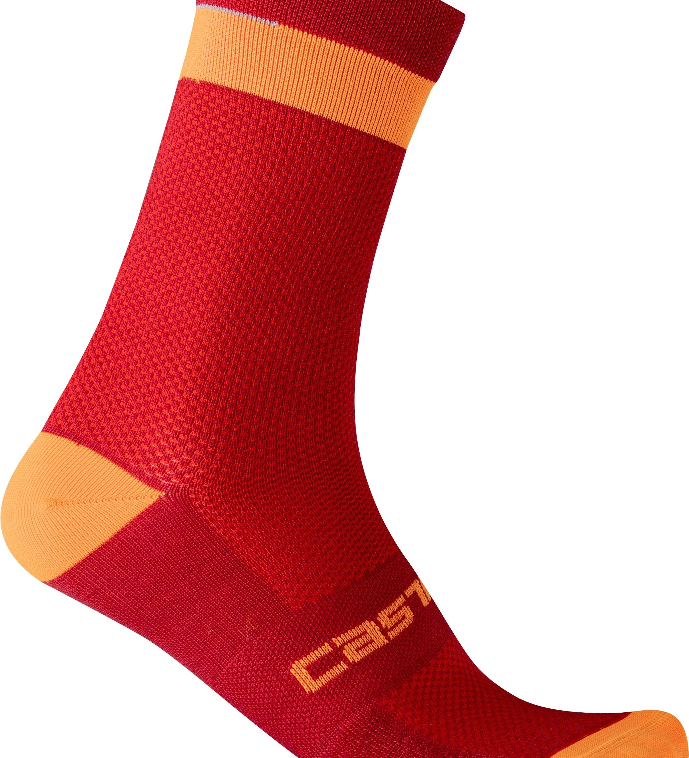 Alpha 18 sock - pro red/brilliant orange - castelli