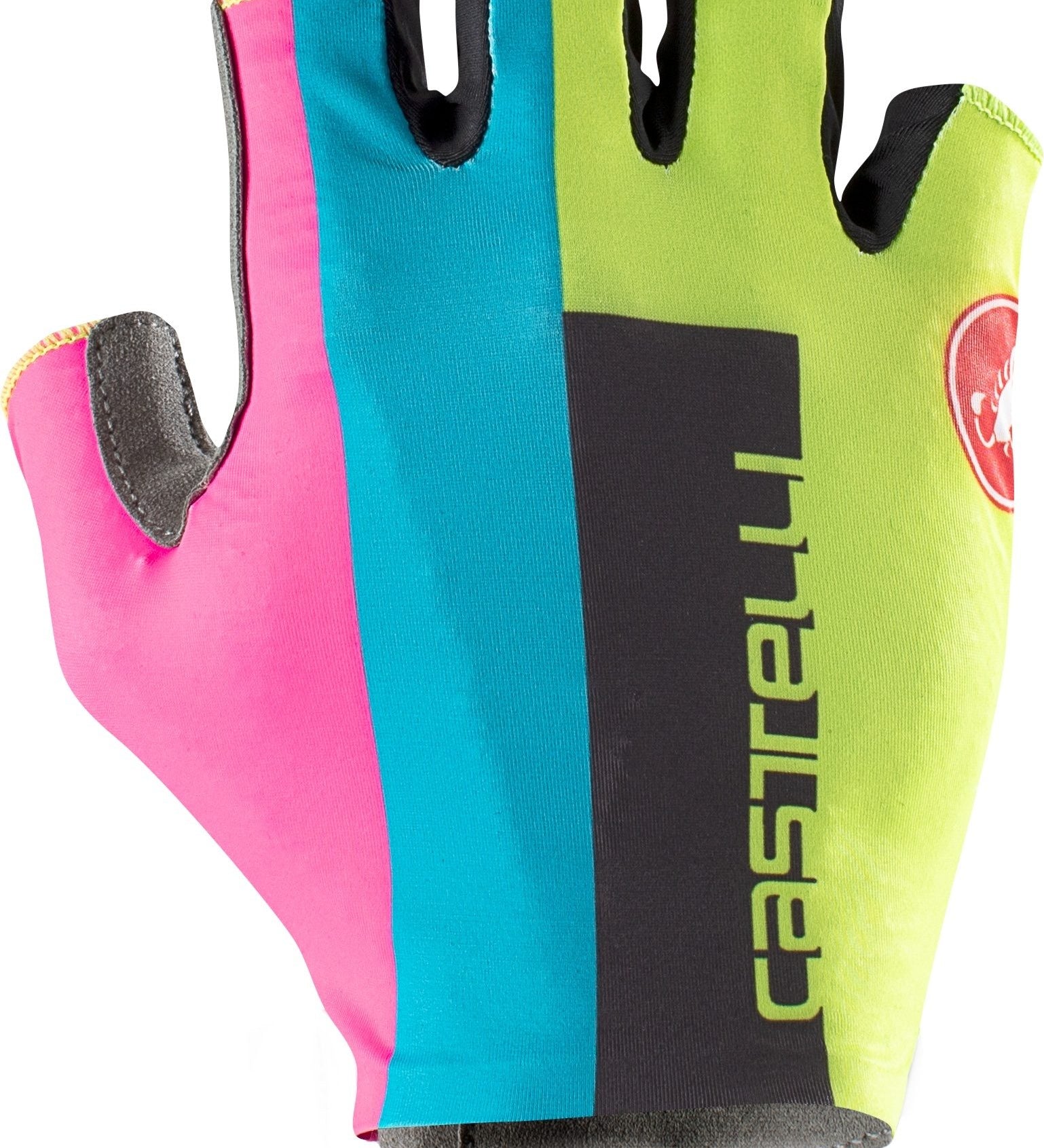Competizione 2 glove - electric lime/black-blue-magen - castelli