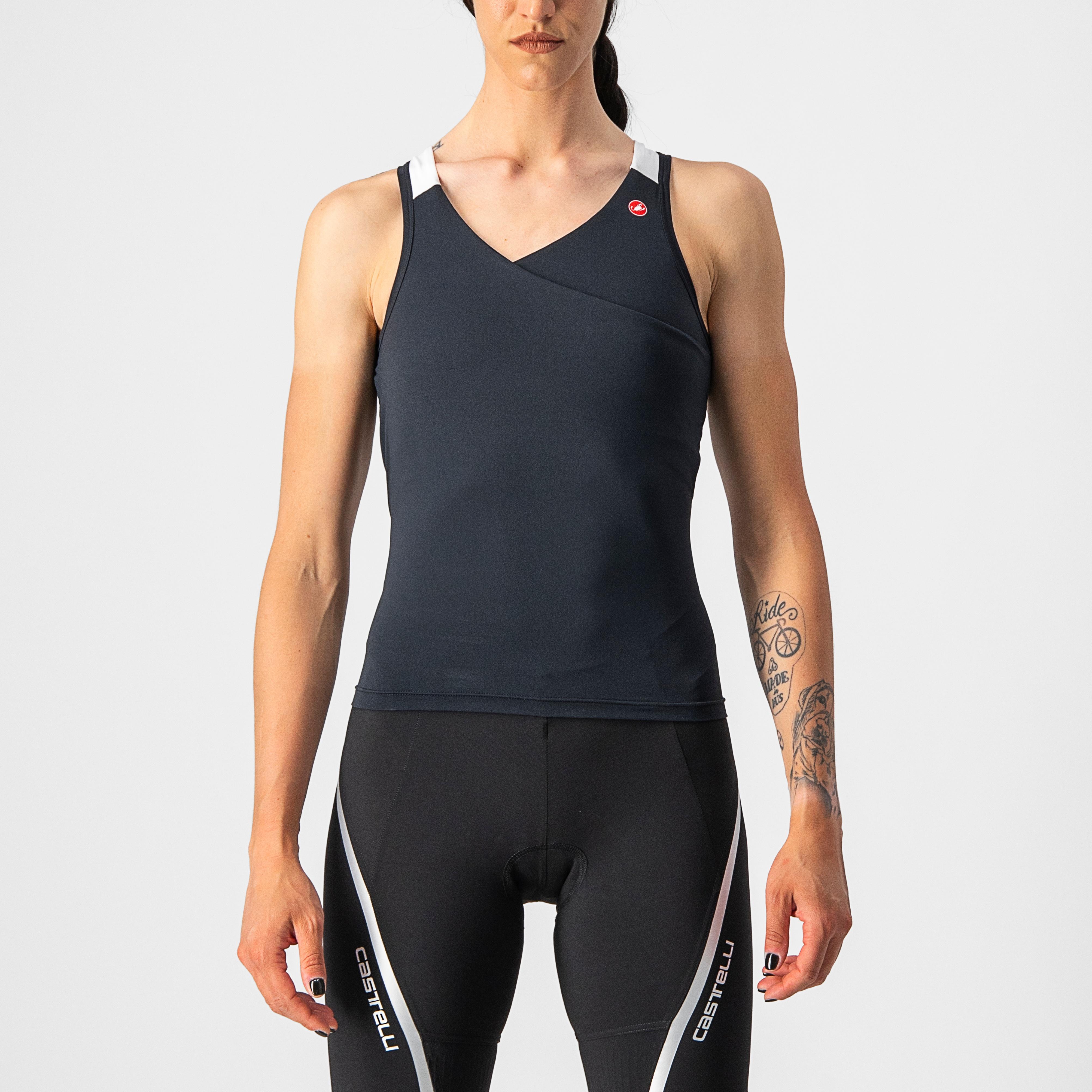 Solaris top - light black/white - castelli