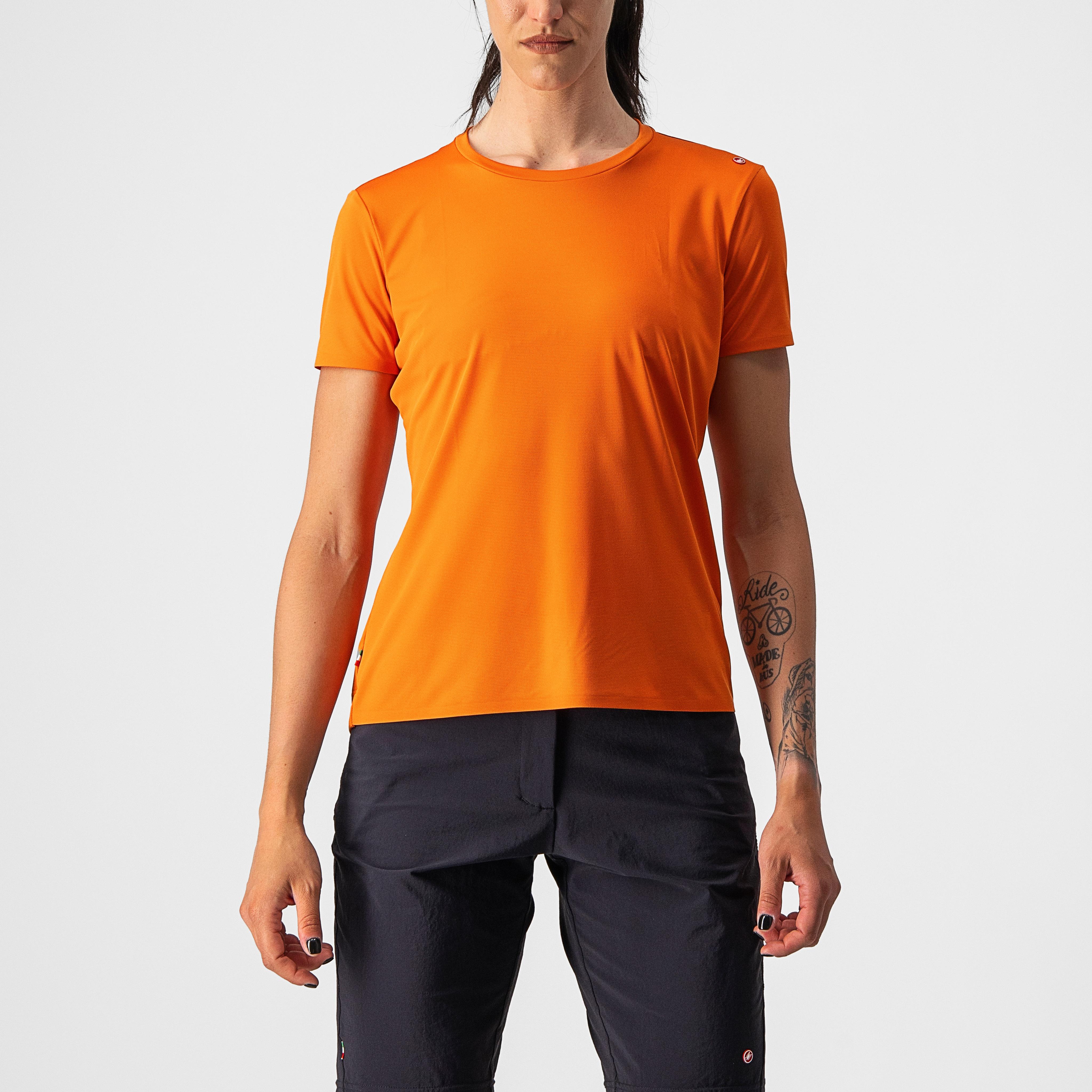 Tech 2 w tee - orange rust - castelli