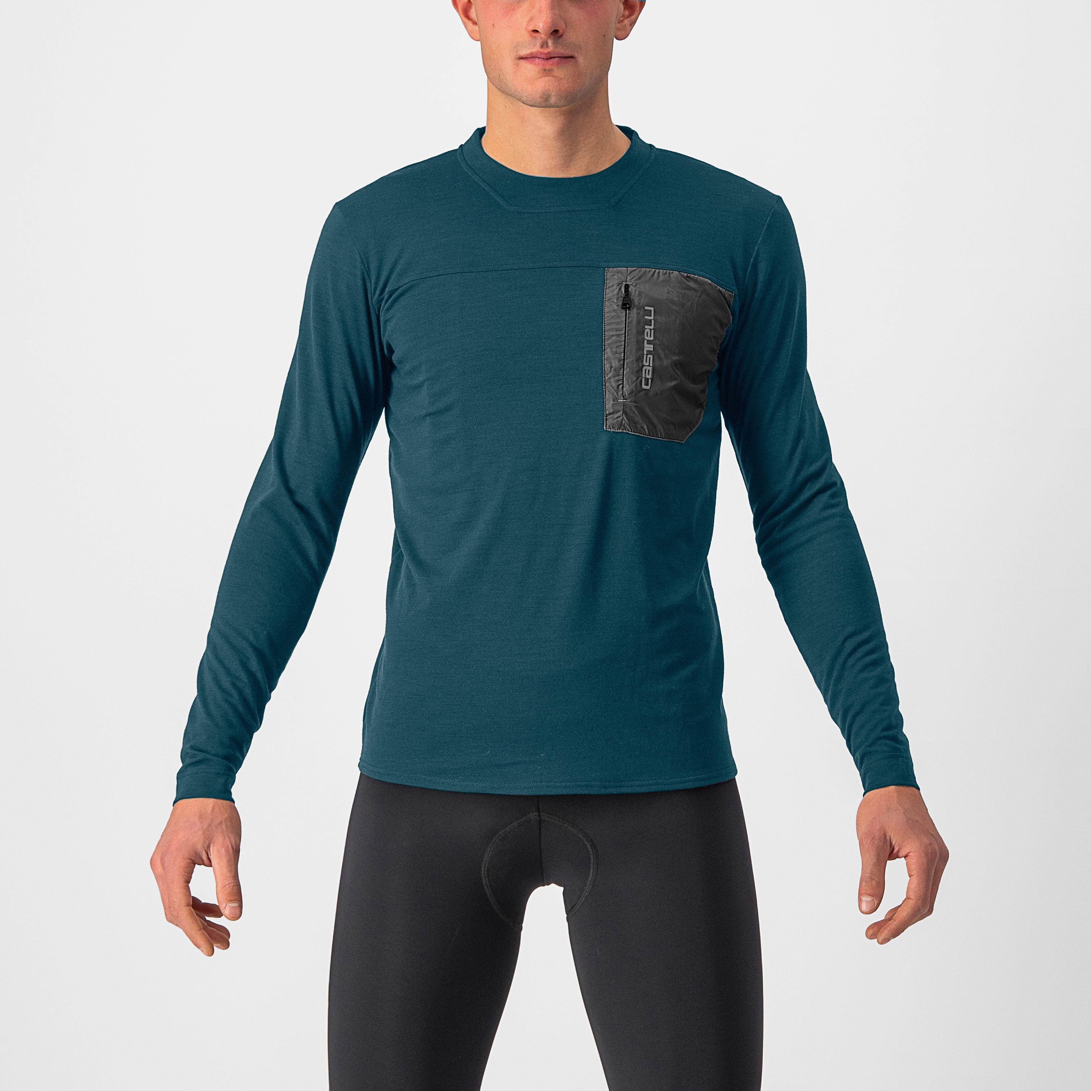 Unlimited merino long sleeve - deep teal - castelli