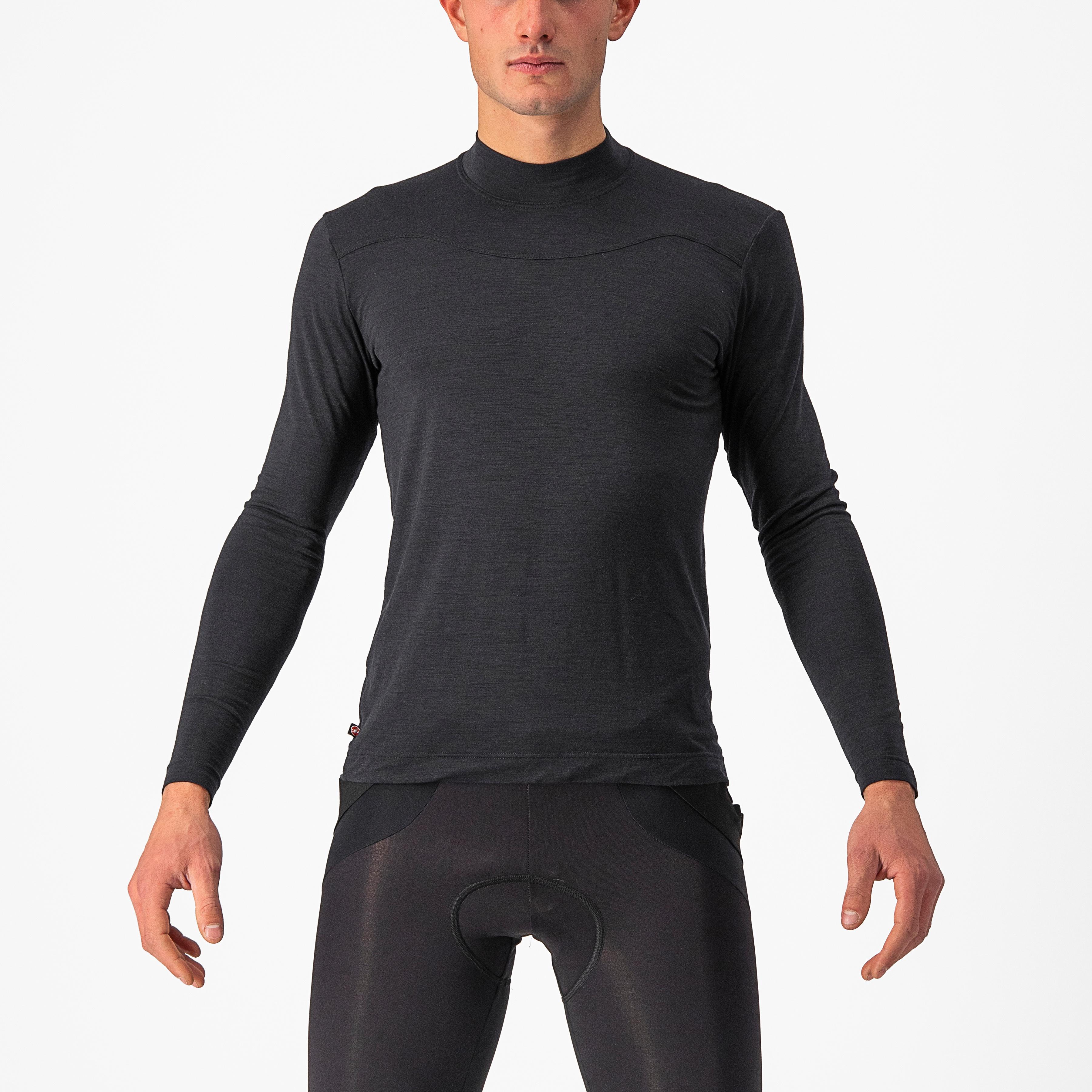 Bandito wool ls baselayer - black - castelli