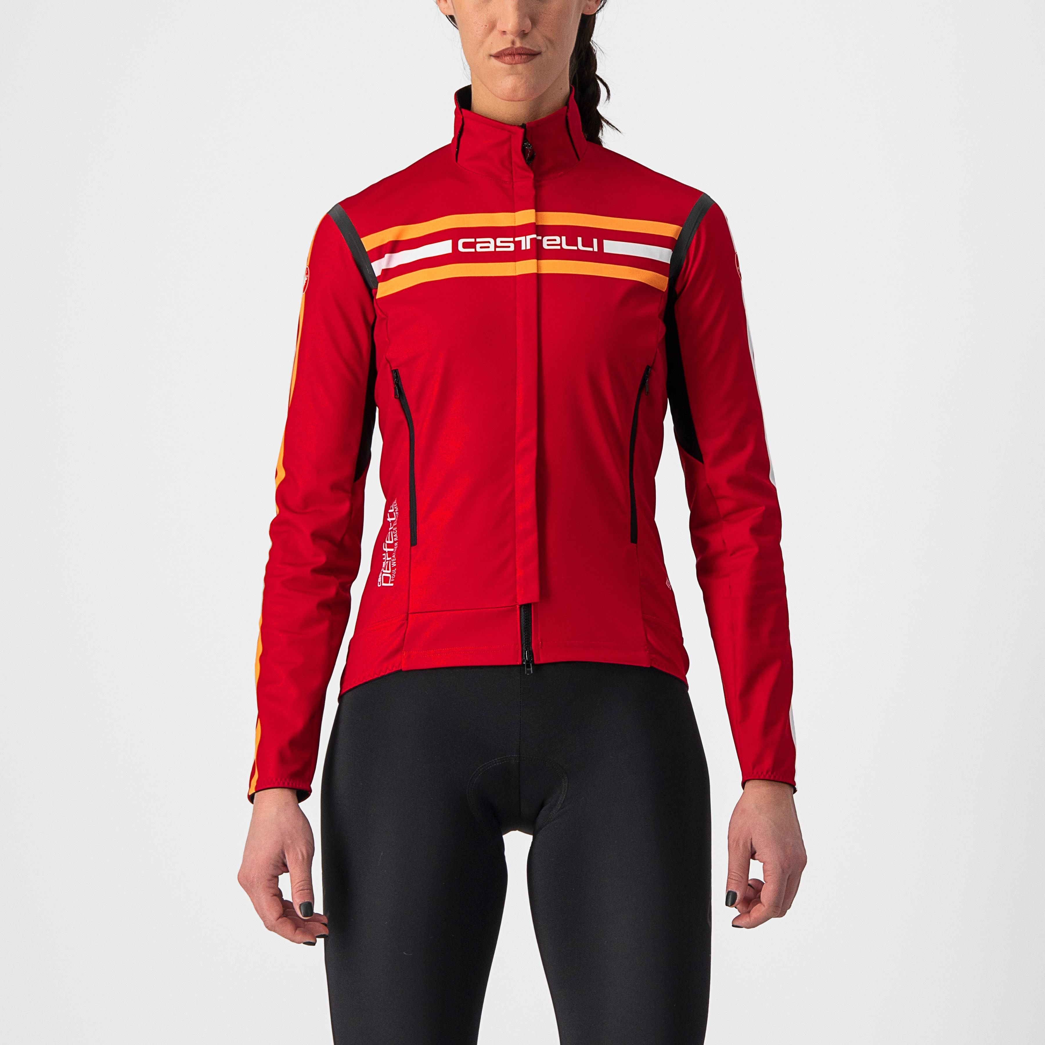Unlimited perfetto ros 2 w jacket - dark red - castelli