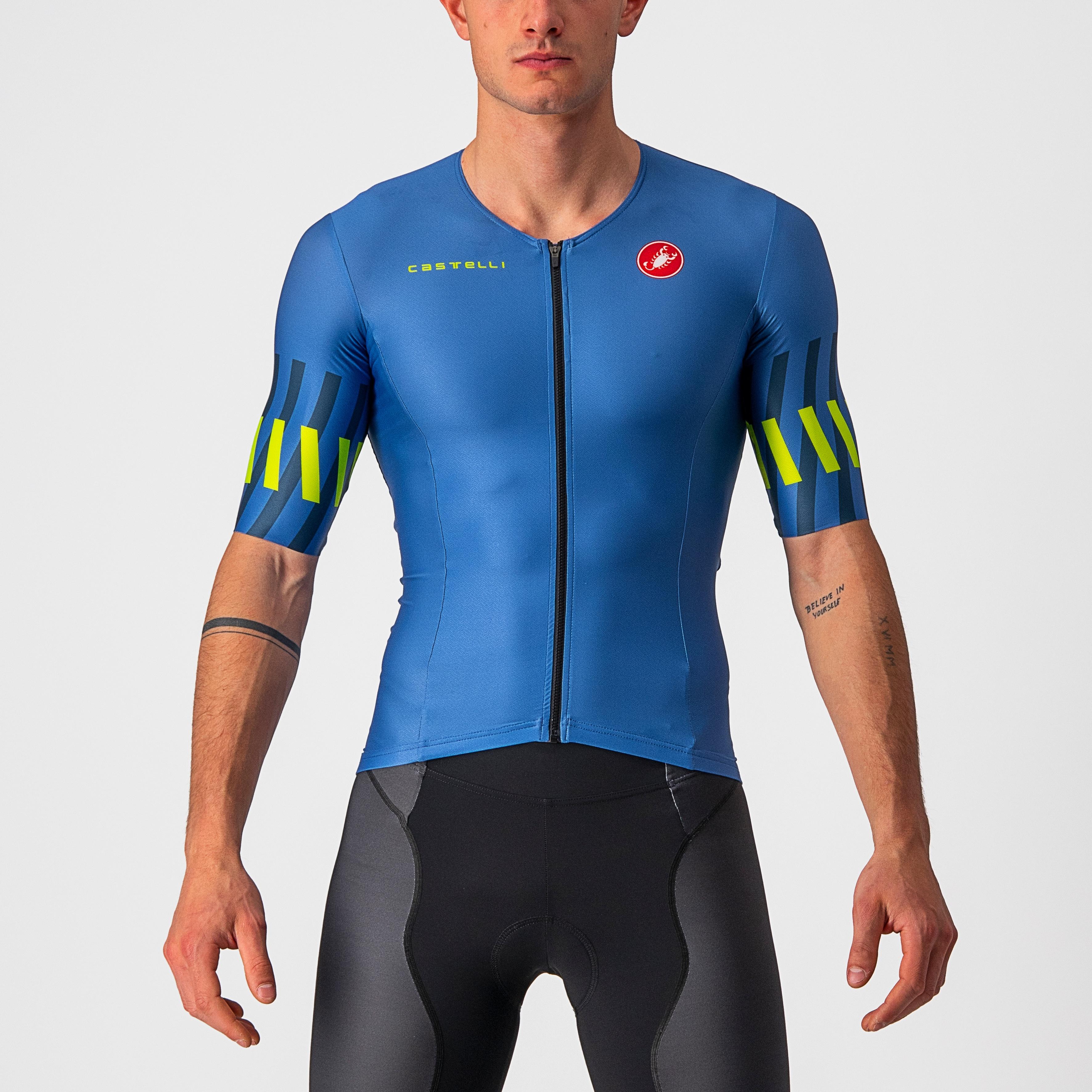 Free speed 2 race top - cobalt blue/elecrtic lime - castelli