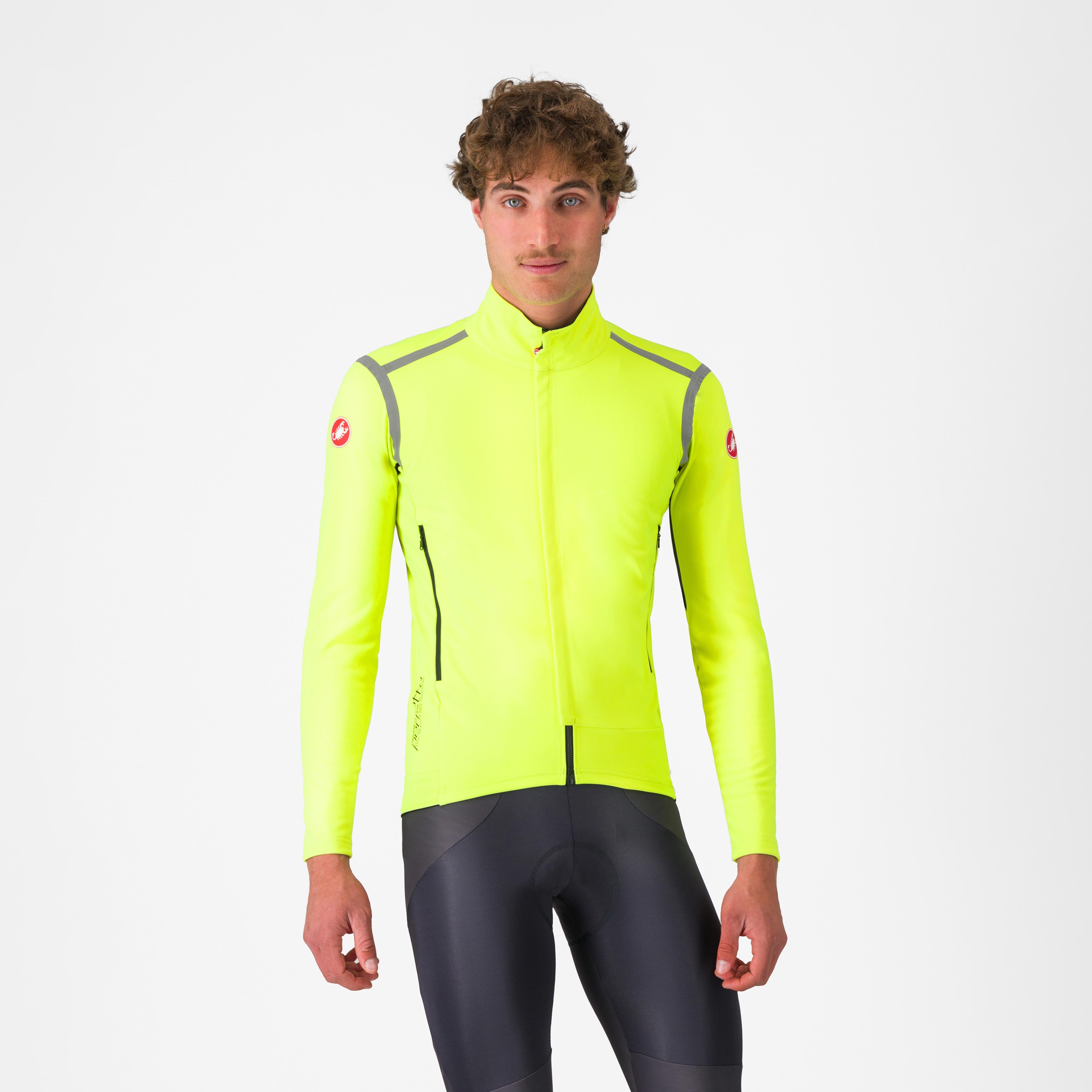Perfetto ros long sleeve - yellow fluo/silver reflex - castelli