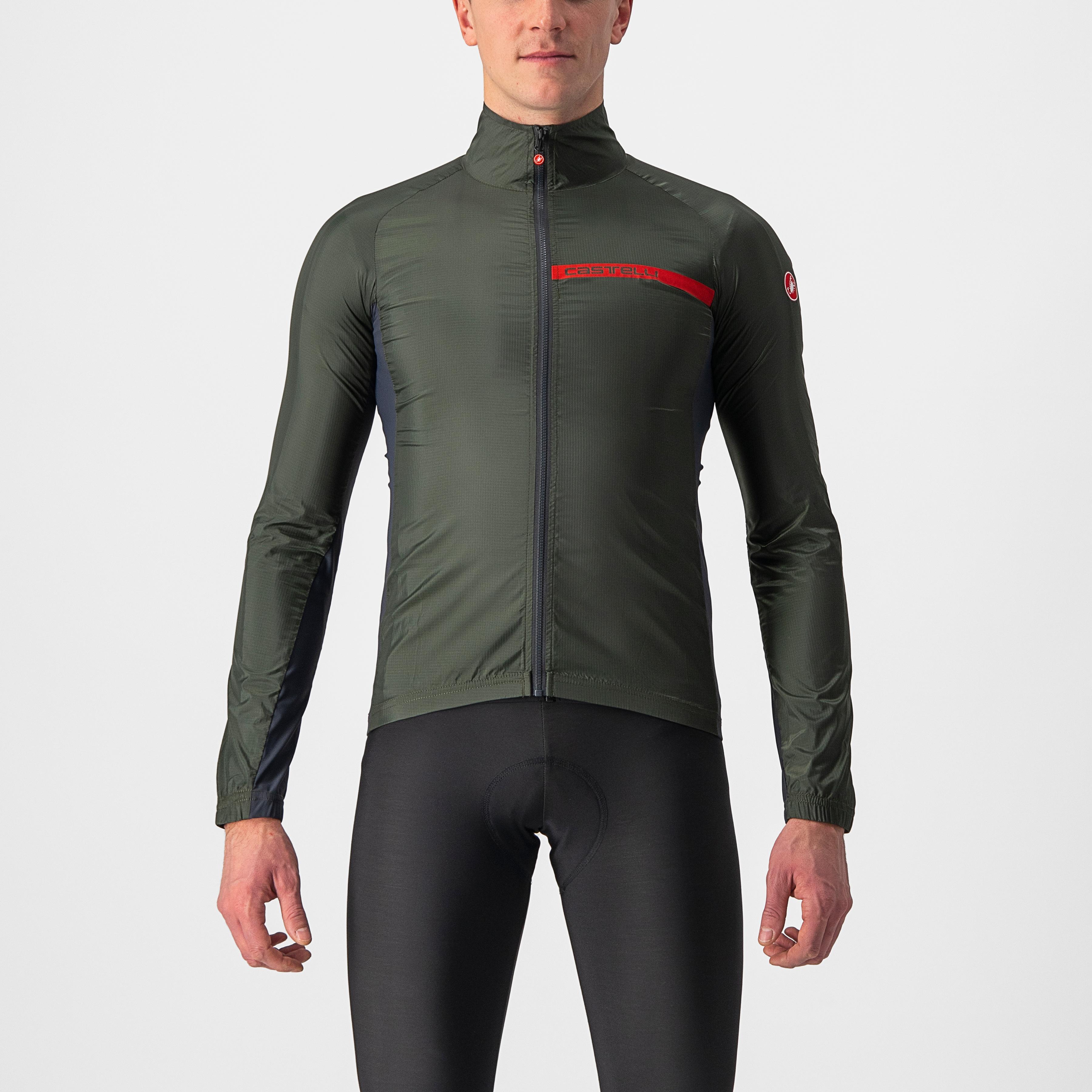 Squadra stretch jacket - military green/dark gray - castelli
