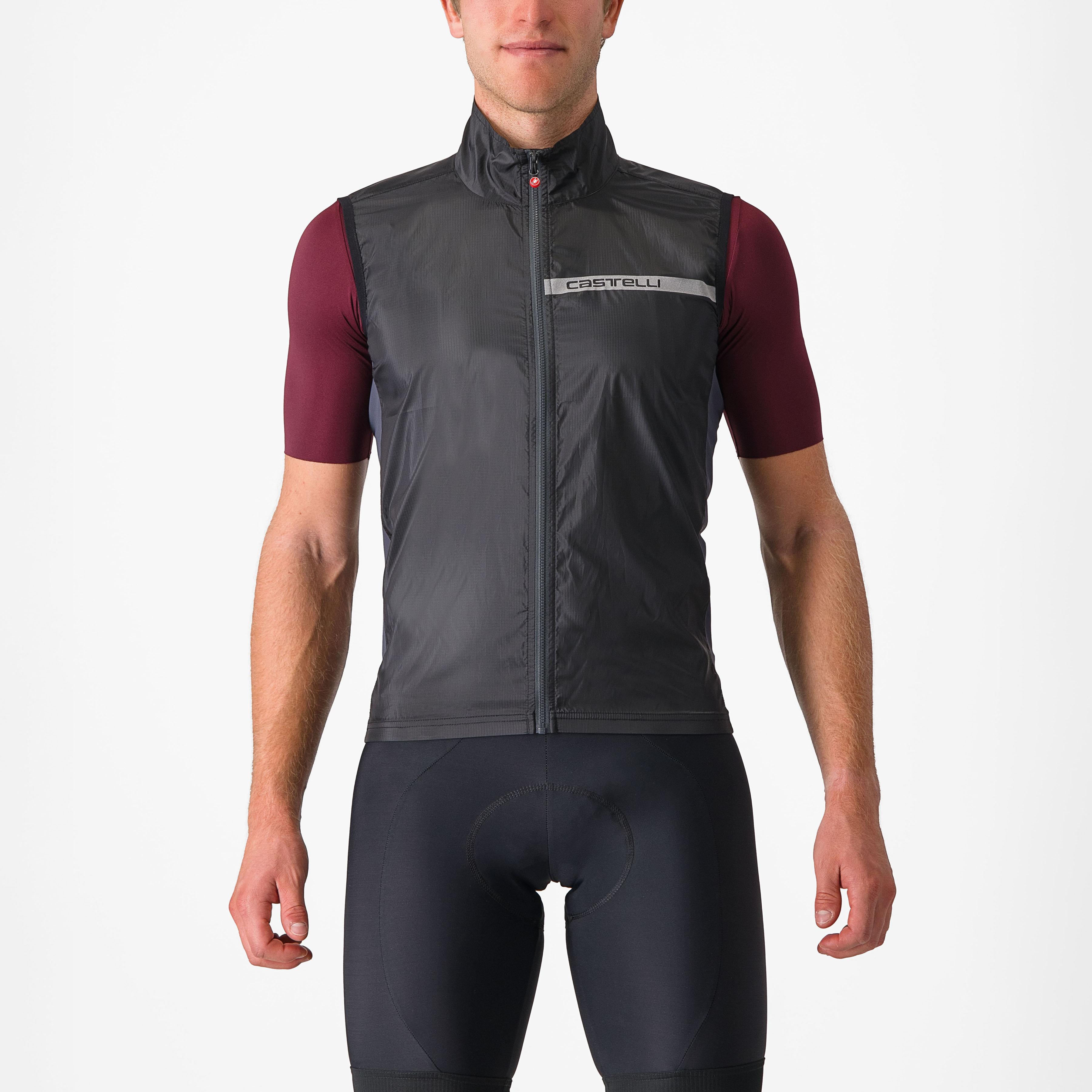 Squadra stretch vest - light black/dark gray - castelli