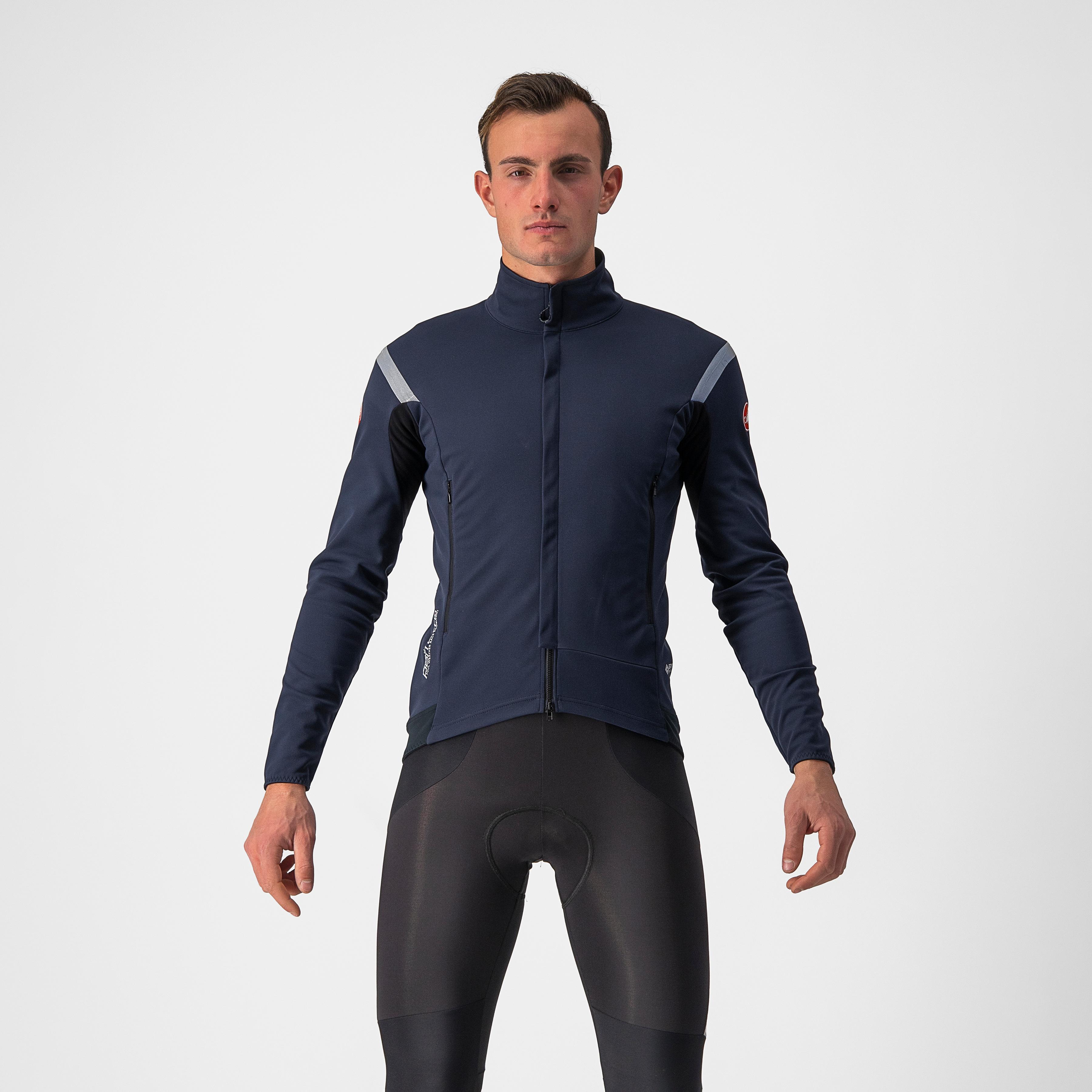 Perfetto ros 2 jacket - savile blue/silver gray - castelli