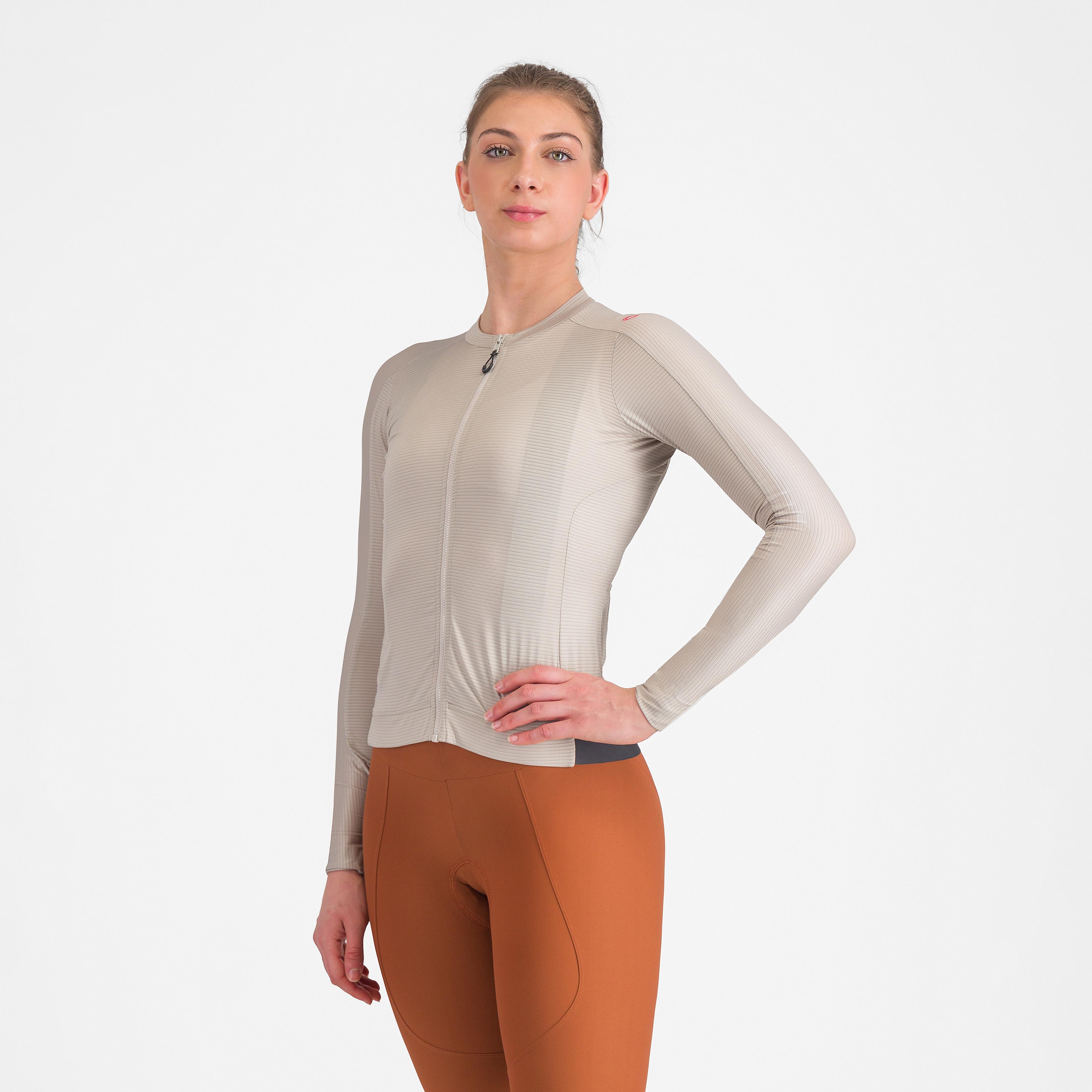 Cycling jersey for woman Espresso W Long Sleeve Jersey - Castelli