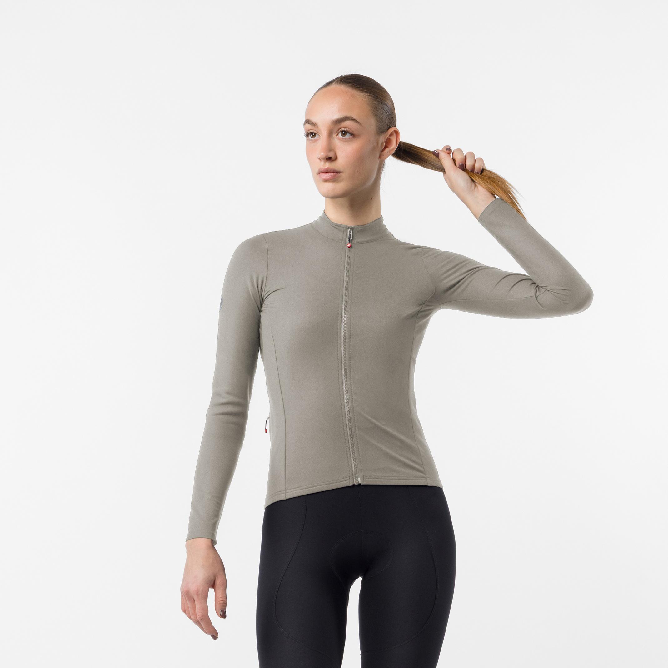Thermowoven w ls jersey - silver moon - castelli