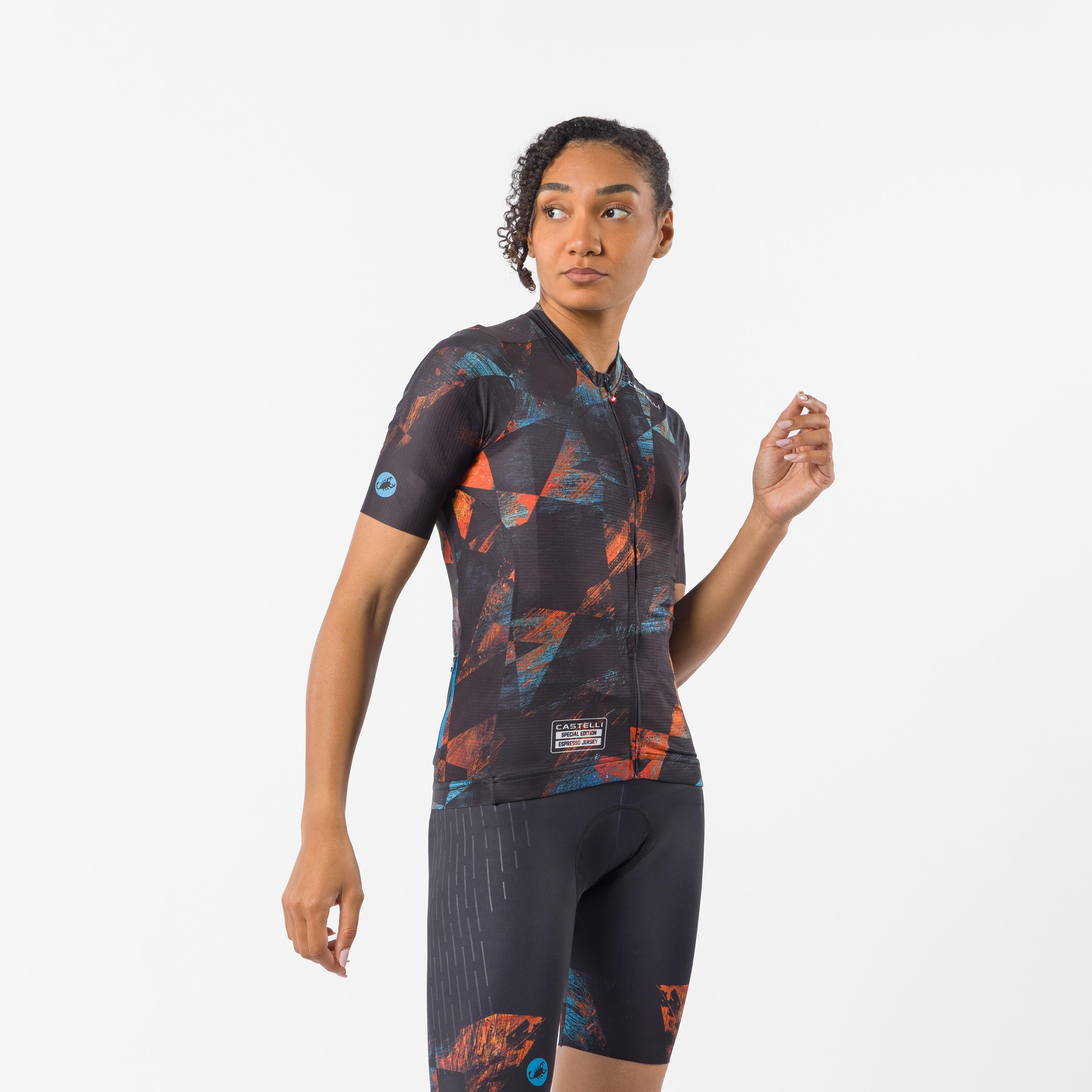 Photofinish espresso 2 w jersey limited edition - black zip - castelli