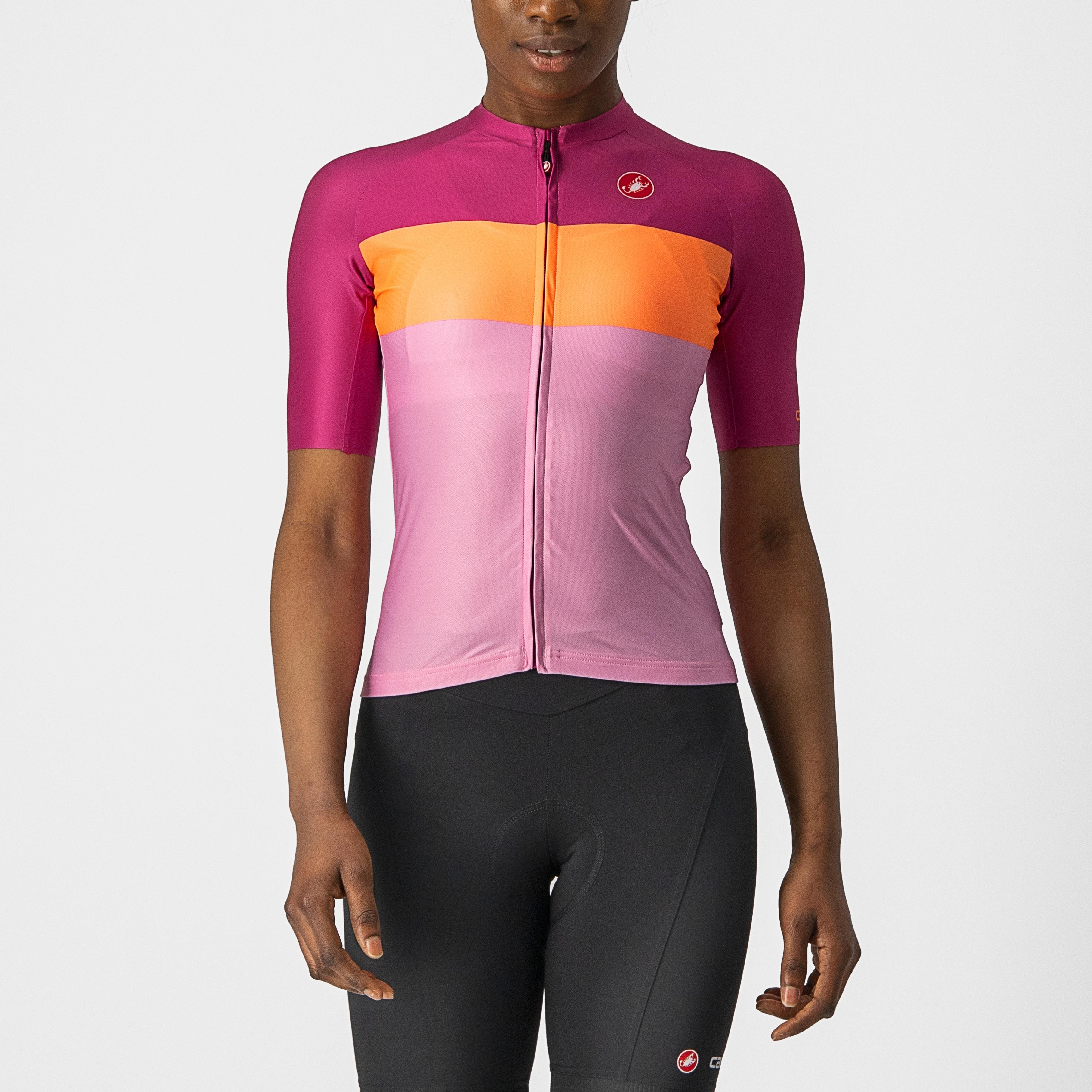 Aero pro w jersey - pink/coral flash-magenta - castelli